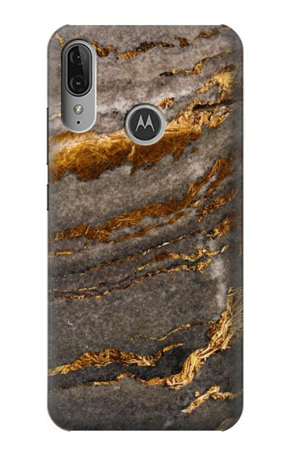 W3886 Gray Marble Rock Hard Case and Leather Flip Case For Motorola Moto E6 Plus, Moto E6s