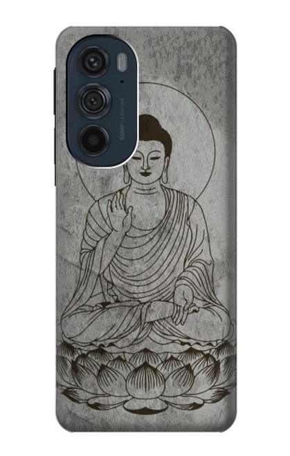 W3873 Buddha Line Art Hard Case and Leather Flip Case For Motorola Edge 30 Pro