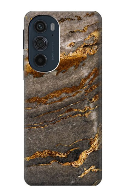 W3886 Gray Marble Rock Hard Case and Leather Flip Case For Motorola Edge 30 Pro