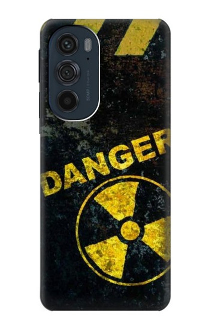 W3891 Nuclear Hazard Danger Hard Case and Leather Flip Case For Motorola Edge 30 Pro