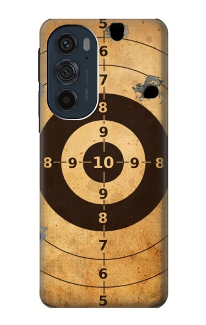 W3894 Paper Gun Shooting Target Hard Case and Leather Flip Case For Motorola Edge 30 Pro