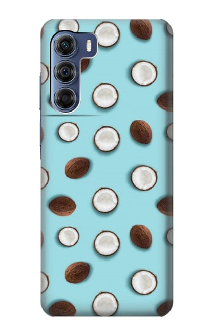 W3860 Coconut Dot Pattern Hard Case and Leather Flip Case For Motorola Edge S30
