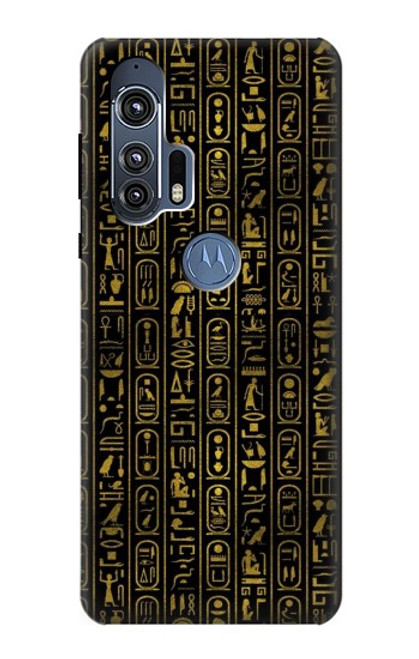 W3869 Ancient Egyptian Hieroglyphic Hard Case and Leather Flip Case For Motorola Edge+