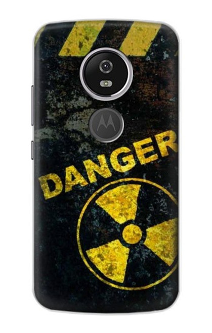 W3891 Nuclear Hazard Danger Hard Case and Leather Flip Case For Motorola Moto E5 Plus