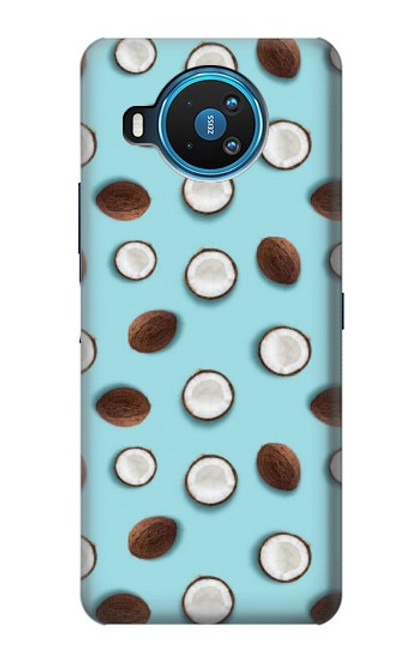 W3860 Coconut Dot Pattern Hard Case and Leather Flip Case For Nokia 8.3 5G
