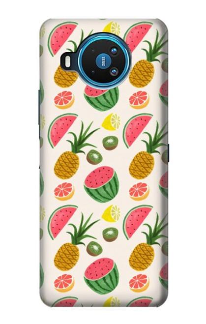 W3883 Fruit Pattern Hard Case and Leather Flip Case For Nokia 8.3 5G