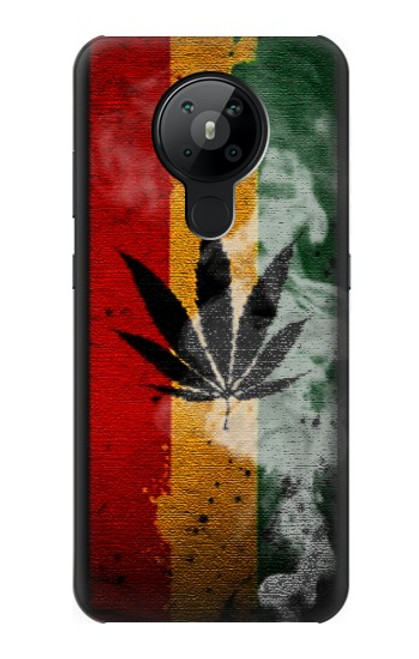 W3890 Reggae Rasta Flag Smoke Hard Case and Leather Flip Case For Nokia 5.3
