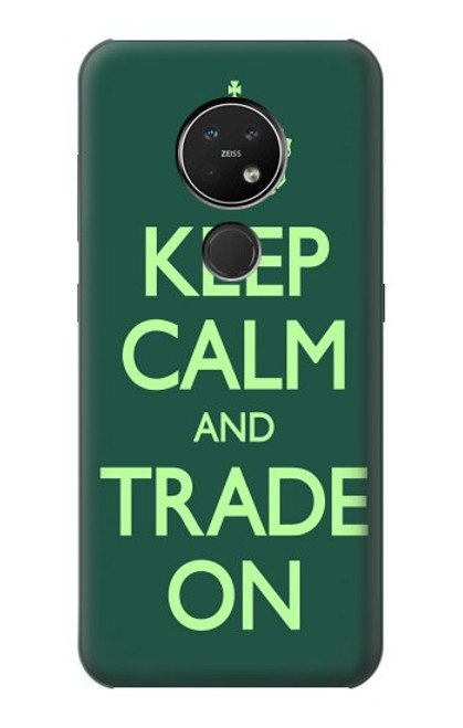 W3862 Keep Calm and Trade On Hard Case and Leather Flip Case For Nokia 7.2
