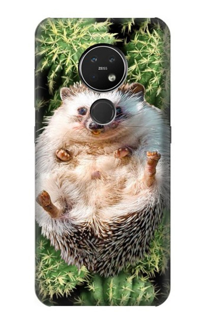 W3863 Pygmy Hedgehog Dwarf Hedgehog Paint Hard Case and Leather Flip Case For Nokia 7.2