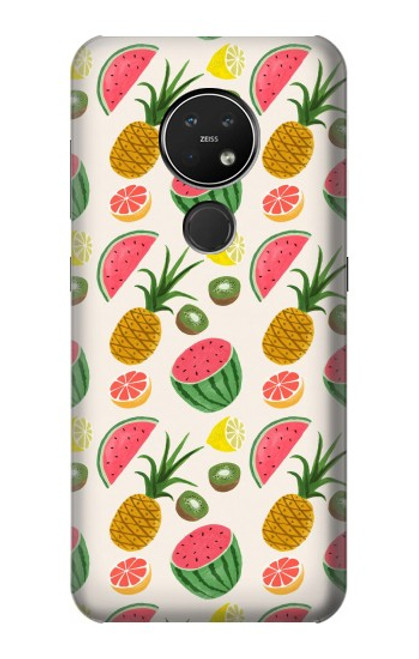 W3883 Fruit Pattern Hard Case and Leather Flip Case For Nokia 7.2