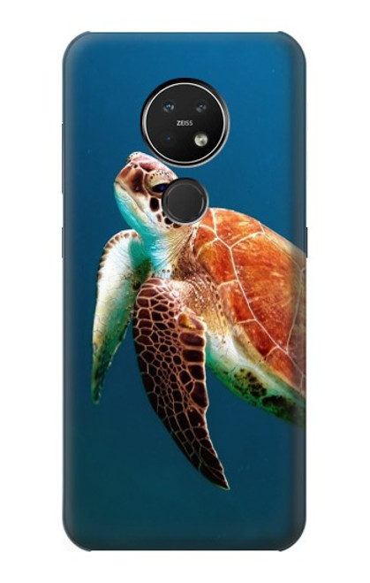 W3899 Sea Turtle Hard Case and Leather Flip Case For Nokia 7.2