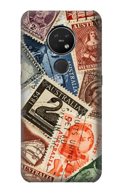 W3900 Stamps Hard Case and Leather Flip Case For Nokia 7.2