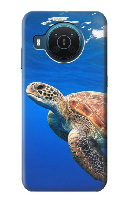 W3898 Sea Turtle Hard Case and Leather Flip Case For Nokia X20
