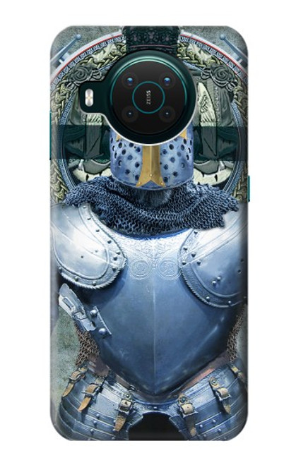 W3864 Medieval Templar Heavy Armor Knight Hard Case and Leather Flip Case For Nokia X10
