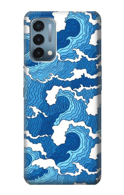 W3901 Aesthetic Storm Ocean Waves Hard Case and Leather Flip Case For OnePlus Nord N200 5G