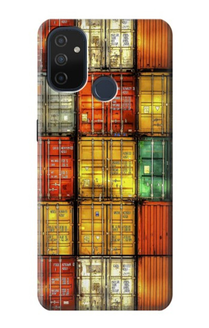 W3861 Colorful Container Block Hard Case and Leather Flip Case For OnePlus Nord N100