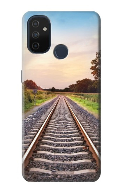 W3866 Railway Straight Train Track Hard Case and Leather Flip Case For OnePlus Nord N100