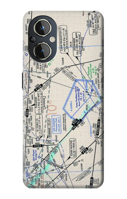 W3882 Flying Enroute Chart Hard Case and Leather Flip Case For OnePlus Nord N20 5G