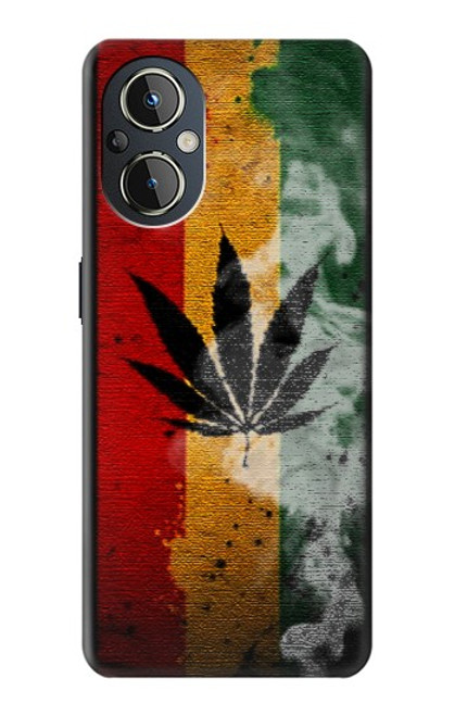 W3890 Reggae Rasta Flag Smoke Hard Case and Leather Flip Case For OnePlus Nord N20 5G