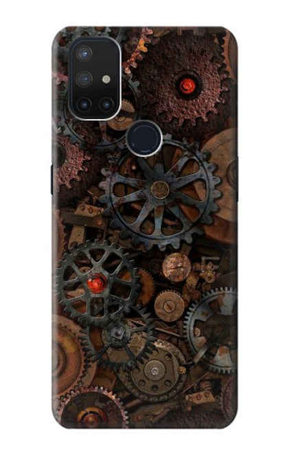 W3884 Steampunk Mechanical Gears Hard Case and Leather Flip Case For OnePlus Nord N10 5G
