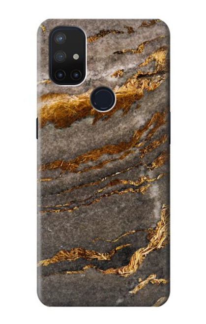 W3886 Gray Marble Rock Hard Case and Leather Flip Case For OnePlus Nord N10 5G