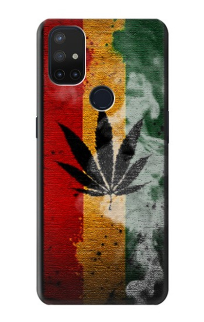 W3890 Reggae Rasta Flag Smoke Hard Case and Leather Flip Case For OnePlus Nord N10 5G