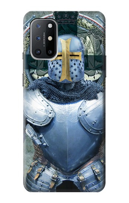 W3864 Medieval Templar Heavy Armor Knight Hard Case and Leather Flip Case For OnePlus 8T
