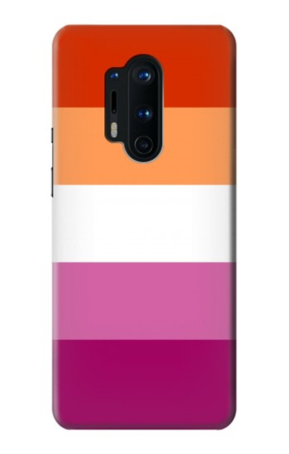 W3887 Lesbian Pride Flag Hard Case and Leather Flip Case For OnePlus 8 Pro