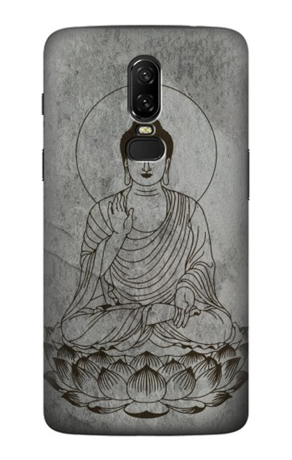 W3873 Buddha Line Art Hard Case and Leather Flip Case For OnePlus 6