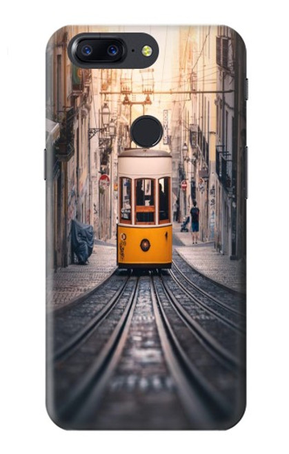 W3867 Trams in Lisbon Hard Case and Leather Flip Case For OnePlus 5T