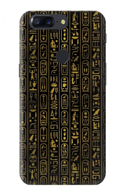 W3869 Ancient Egyptian Hieroglyphic Hard Case and Leather Flip Case For OnePlus 5T