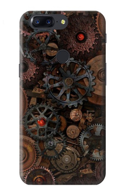 W3884 Steampunk Mechanical Gears Hard Case and Leather Flip Case For OnePlus 5T