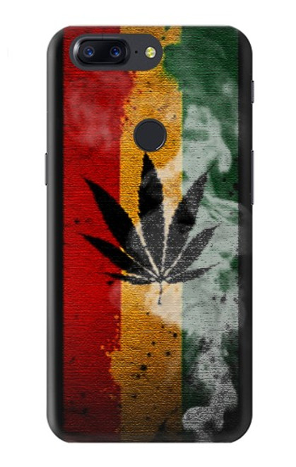 W3890 Reggae Rasta Flag Smoke Hard Case and Leather Flip Case For OnePlus 5T