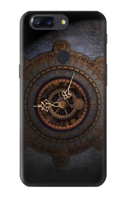 W3908 Vintage Clock Hard Case and Leather Flip Case For OnePlus 5T