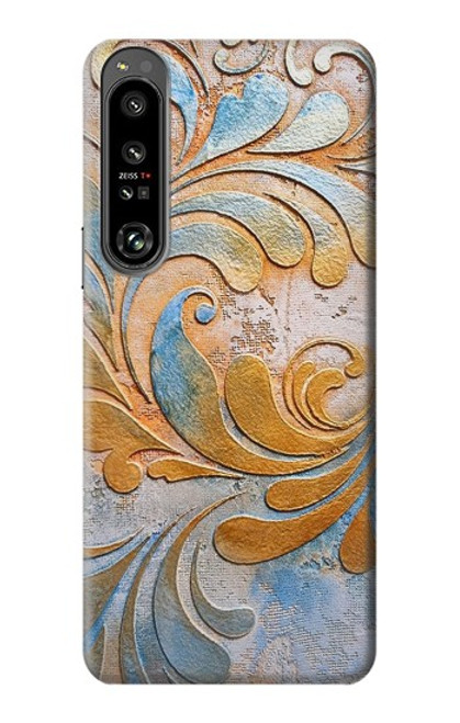 W3875 Canvas Vintage Rugs Hard Case and Leather Flip Case For Sony Xperia 1 IV