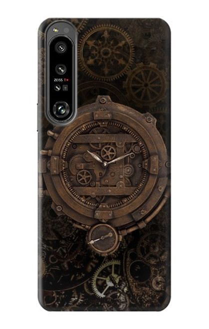 W3902 Steampunk Clock Gear Hard Case and Leather Flip Case For Sony Xperia 1 IV