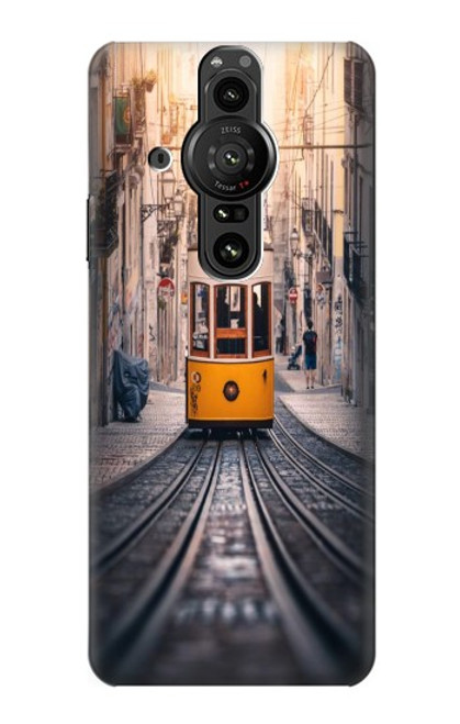 W3867 Trams in Lisbon Hard Case and Leather Flip Case For Sony Xperia Pro-I