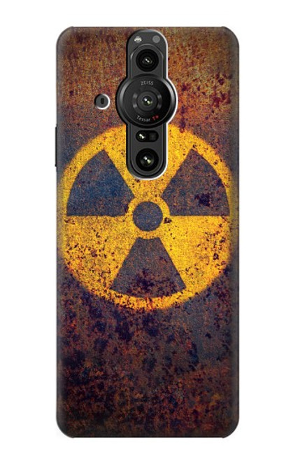 W3892 Nuclear Hazard Hard Case and Leather Flip Case For Sony Xperia Pro-I