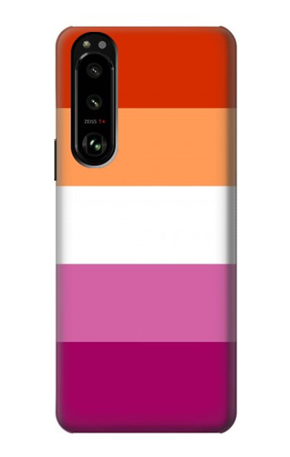 W3887 Lesbian Pride Flag Hard Case and Leather Flip Case For Sony Xperia 5 III