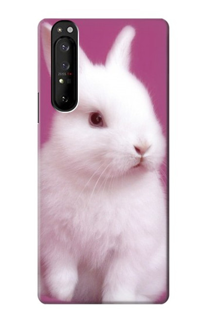 W3870 Cute Baby Bunny Hard Case and Leather Flip Case For Sony Xperia 1 III