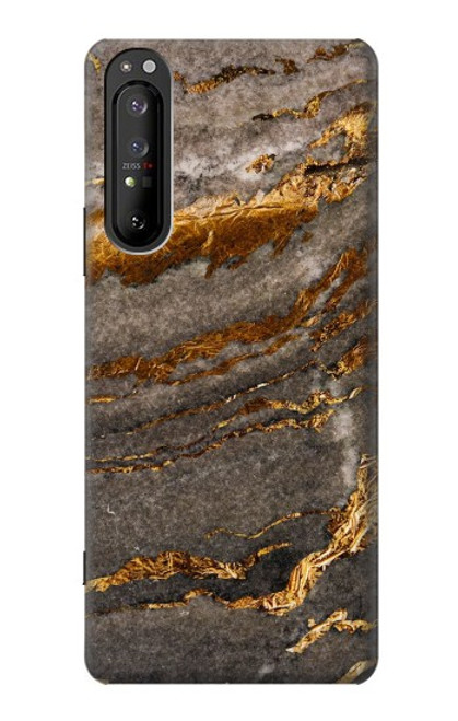 W3886 Gray Marble Rock Hard Case and Leather Flip Case For Sony Xperia 1 II