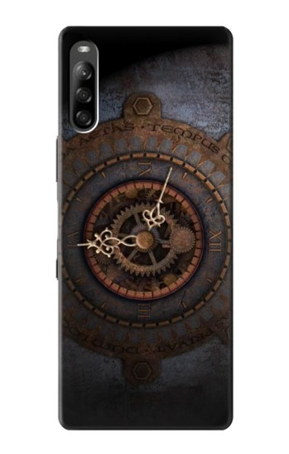 W3908 Vintage Clock Hard Case and Leather Flip Case For Sony Xperia L4