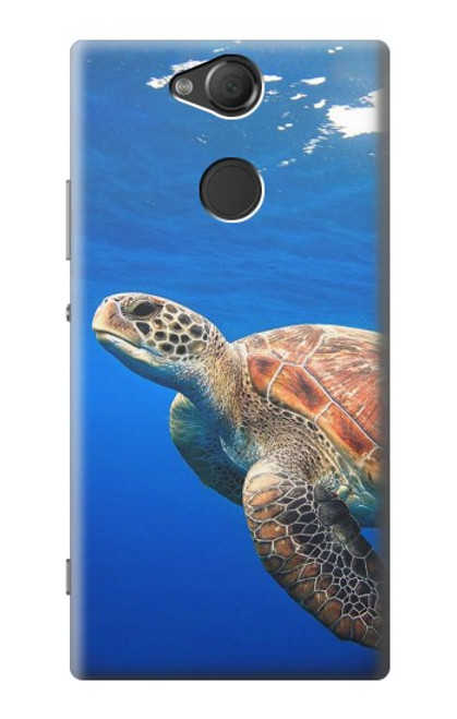 W3898 Sea Turtle Hard Case and Leather Flip Case For Sony Xperia XA2