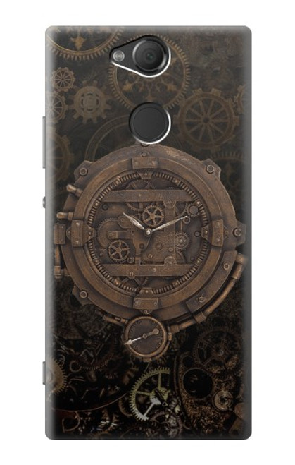 W3902 Steampunk Clock Gear Hard Case and Leather Flip Case For Sony Xperia XA2