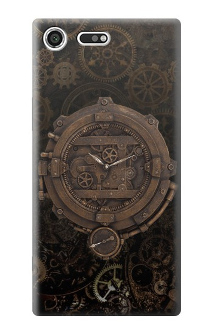 W3902 Steampunk Clock Gear Hard Case and Leather Flip Case For Sony Xperia XZ Premium