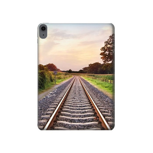 W3866 Railway Straight Train Track Tablet Hard Case For iPad Air (2022, 2020), Air 11 (2024), Pro 11 (2022)