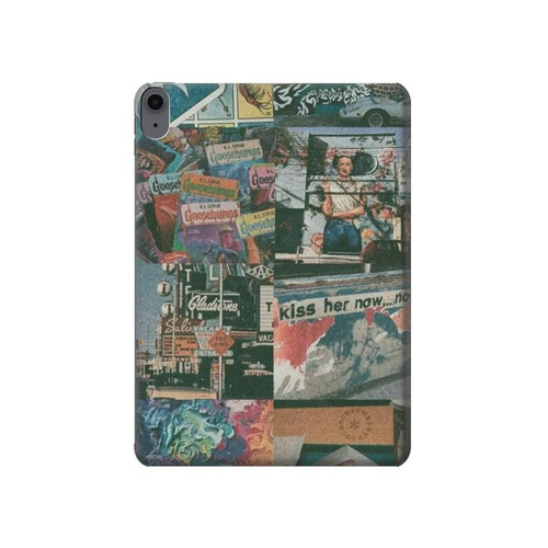 W3909 Vintage Poster Tablet Hard Case For iPad Air (2022,2020, 4th, 5th), iPad Pro 11 (2022, 6th)