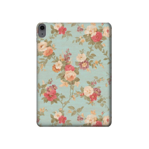 W3910 Vintage Rose Tablet Hard Case For iPad Air (2022,2020, 4th, 5th), iPad Pro 11 (2022, 6th)