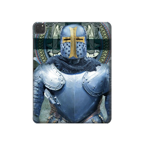 W3864 Medieval Templar Heavy Armor Knight Tablet Hard Case For iPad Pro 11 (2021,2020,2018, 3rd, 2nd, 1st)