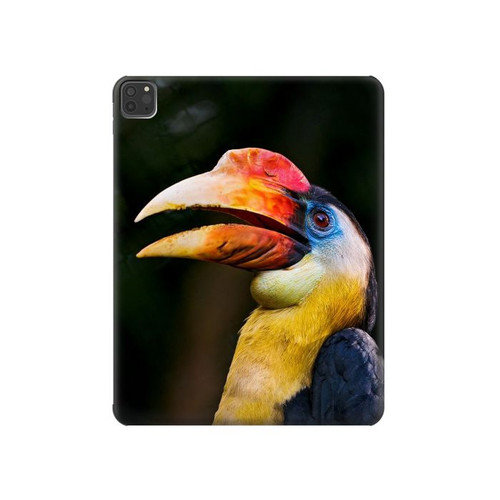 W3876 Colorful Hornbill Tablet Hard Case For iPad Pro 11 (2021,2020,2018, 3rd, 2nd, 1st)